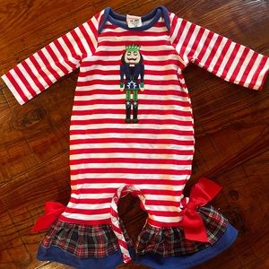 Ricrac and Ruffle Nutcracker Christmas outfit